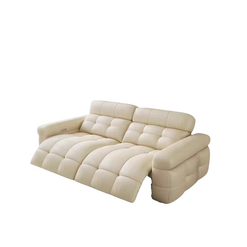 Home Cinema Chairs - Elektryczny fotel rozkładany z prawdziwej skóry,