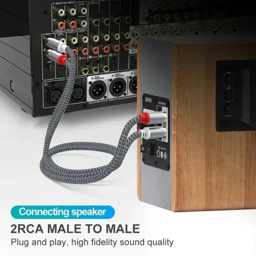 Kabel stereo 2 RCA na 2 RCA, m – Home Cinema Tv recenzja i cena
