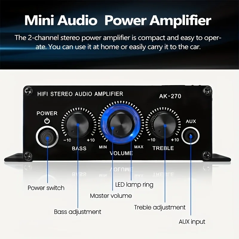 AK-270 400W Mini Wzmacniacz Mo – Audio Home Cinema recenzja i cena