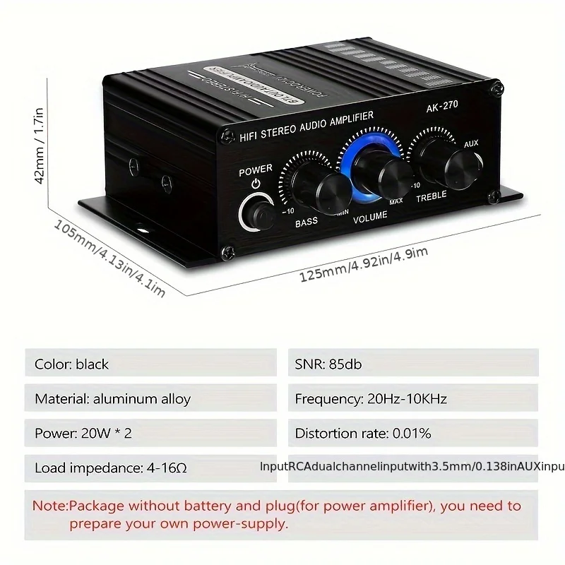 AK-270 400W Mini Wzmacniacz Mo – Audio Home Cinema recenzja i cena